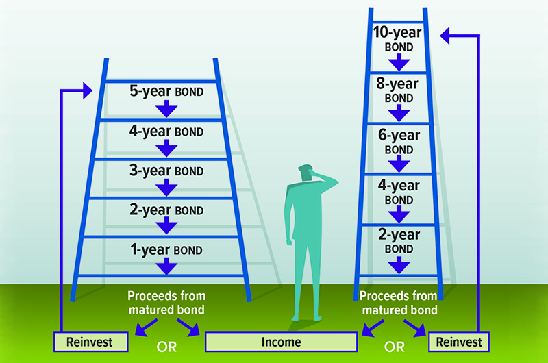 Two sample structures for a bond ladder